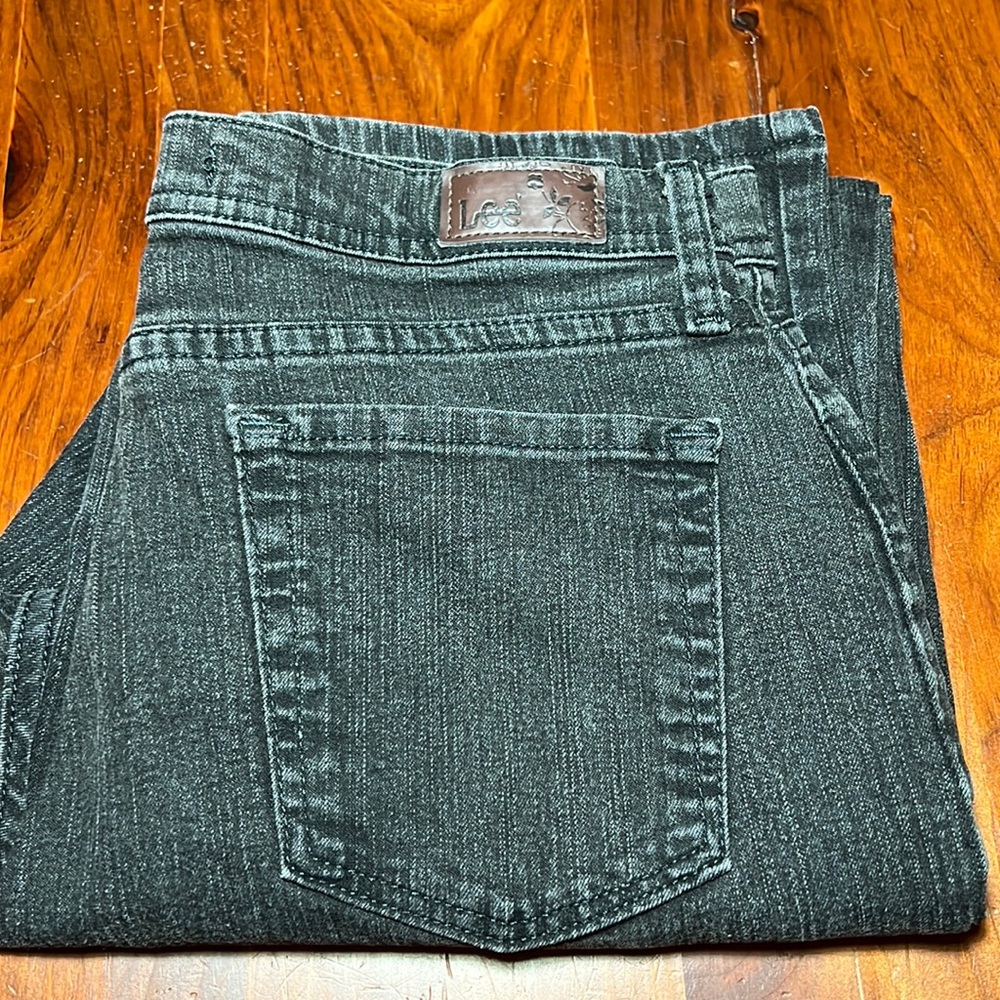 Lee Classic Fit Straight Leg Black Denim Jeans